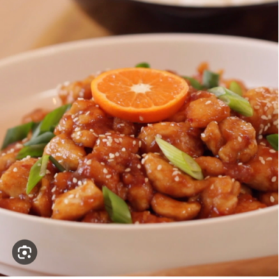 korean honey orange chicken pieces