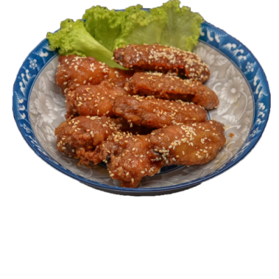 korean honey  chicken wings with sesame
